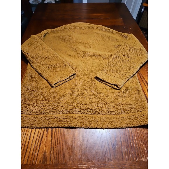 Aerie Womens Small Sherpa Oversized‎ Pullover Jacket Mock Neck Pockets (A609) - Picture 8 of 8